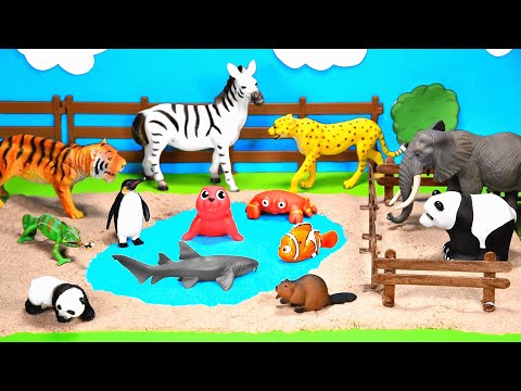 Safari Dioramas For Playmobil Animal Figurines - Zoo Animal Toys