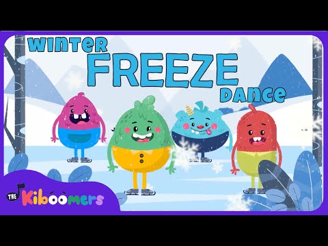 Winter Freeze Dance - The Kiboomers Preschool Movement Songs - Brain Breaks