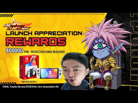 🔥🔥800K PLAYER PRAREGISTRASI OP MOONTON [REWARDS SWITCH OLED] - ONE PUNCH MAN:The Strongest MOONTON