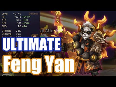 【Summoners War | Curry's RTA】The power ULTIMATE Feng Yan,  he is Hyper Tanky & Powerful!!