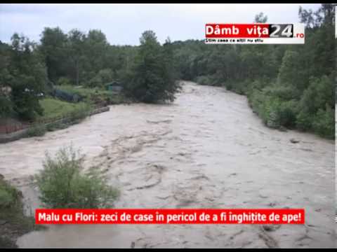 Malu cu Flori   zeci de case în pericol de a fi înghitite de ape