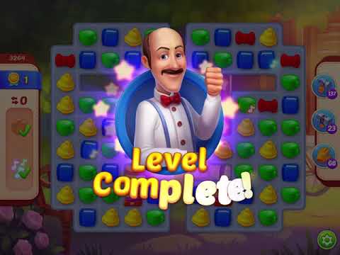 Homescapes Level 3264 With No Boosters - Bonus Scene With Austin