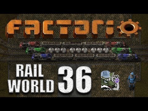 Factorio [0.17] - Rail World Ep. 36 - Rockets and nuclear expansion