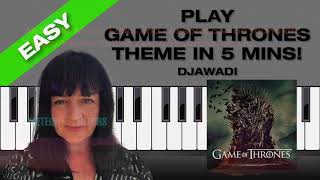 Play Game of Thrones in 5 min! Easy Piano