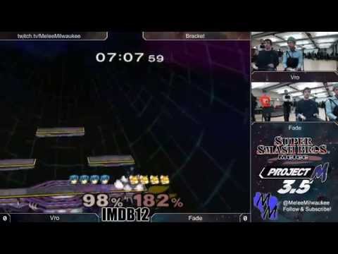 IMDB12 - Vro (Marth) vs Fade (Fox) - Melee Singles Bracket