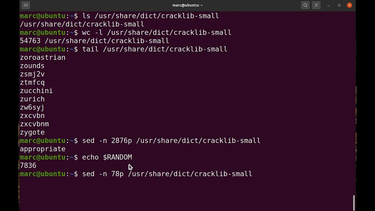 Using sed to extract lines from a file