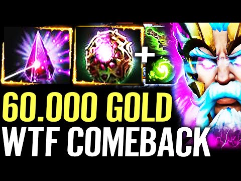🔥 Zeus WTF 60.000 Gold Comeback — 1600 Range Octarine + Seer Stone Strongest Nuker Dota 2 Pro
