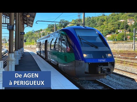 [Cab Ride] [4K] D'Agen à Périgueux en cabine du X73782