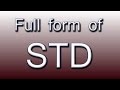 Full form of STD (Disease) 