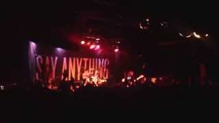 Say Anything - Try To Remember, Forget - The Door, Dallas, TX - 2013 Rarities Tour