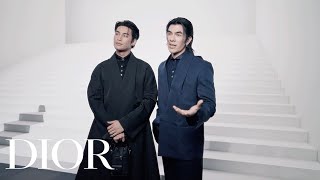 Christian Dior Show guests discuss Dior Men Winter 2025-2026