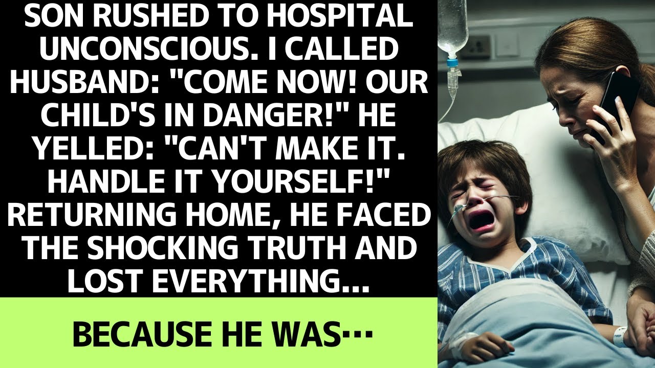 My son was hospitalized. Husband ignored my call. Later, he faced the harsh truth…