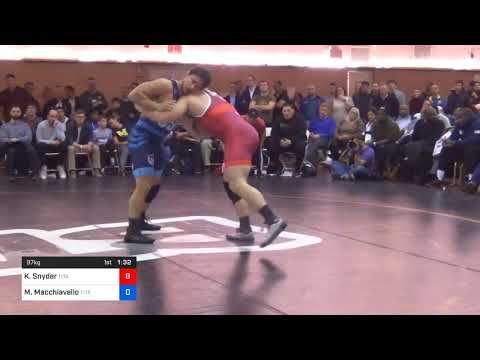 97 Kg Final Kyle Snyder Titan Mercury Wrestling Club NLWC Vs Michael Macchiavello Titan Mercury Wr