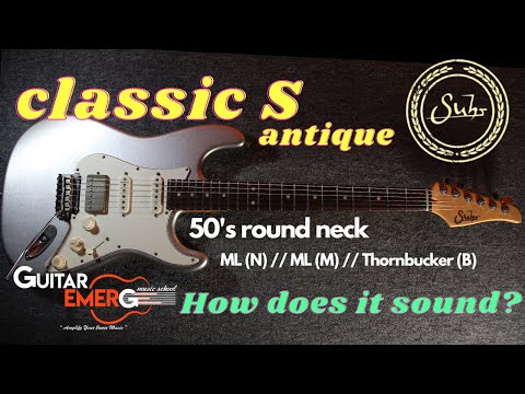 Suhr Classic S Antique (Firemist Silver With 50s Round Neck)