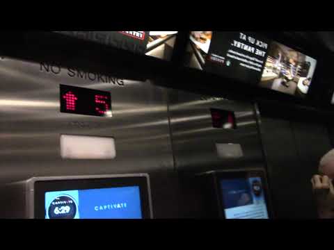 Westinghouse Traction Elevators @ Marriott Hotel in Chicago, IL - HD Take