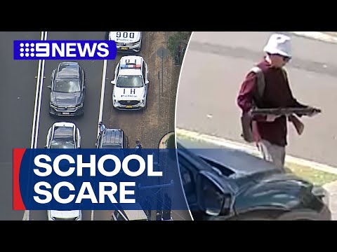 Gun scare forces Sydney schools into lockdown | 9 News Australia