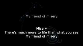 Metallica - My Friend Of Misery Lyrics (HD)