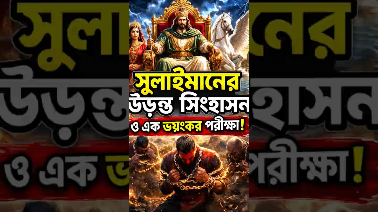 সুলাইমান (আ.)-এর উড়ন্ত সিংহাসনের রহস্য | ভয়ংকর এক পরীক্ষা যা বদলে দিল সব! #IslamicHistory