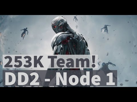 253K team! First attempt Dark Dimension 2: Node 1 | Marvel Strike Force - Free to play