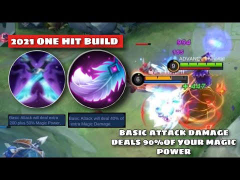GUINEVERE BEST BUILD 2021- 90 % EXTRA MAGIC DAMAGE - ONE SHOT COMBO WITHOUT USING ULTIMATE - MLBB