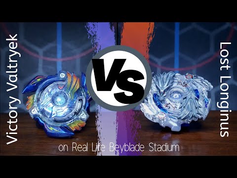 Victory Valtryek .B.V vs Lost Longinus .N.Sp| on Real Life Beyblade Stadium