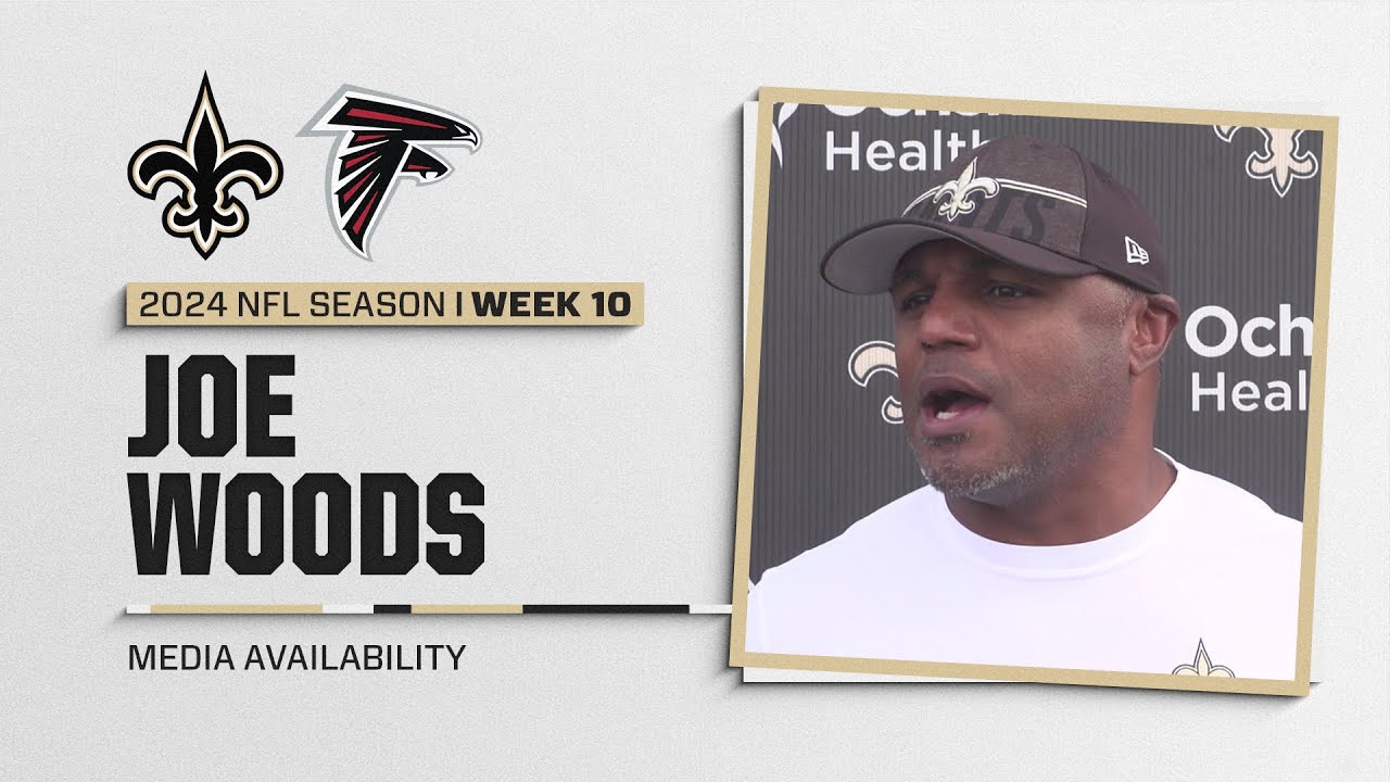 Joe Woods on CB Group after Marshon Lattimore Trade | Falcons vs. Saints NFL Week 10
