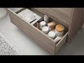 Video: Conjunto completo mueble de baño Attila con patas 3 cajones blanco mate de Salgar