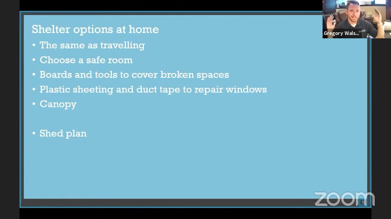 Disaster Preparedness - Shelter