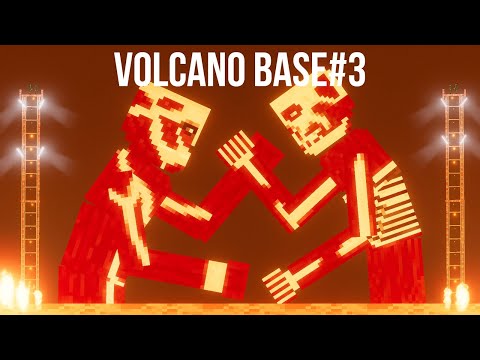 Colossal Titan vs Colossal Titan in Volcano Base [Zebra Gaming TV]