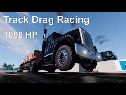 Semi-Truck Drag Racing. 1000 hp Gavril T-Series T82 with nitrous oxide | BeamNG.drive v0.32.1