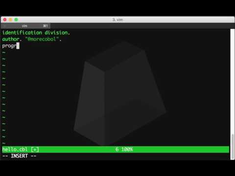 COBOL "Hello World" in 30 Seconds