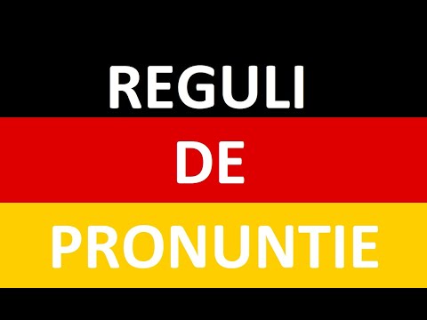 Invata Germana | REGULI DE PRONUNTIE