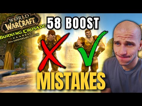 Boosted Character Mistakes Everyone Is Making in TBC Anniversary Pre-Patch