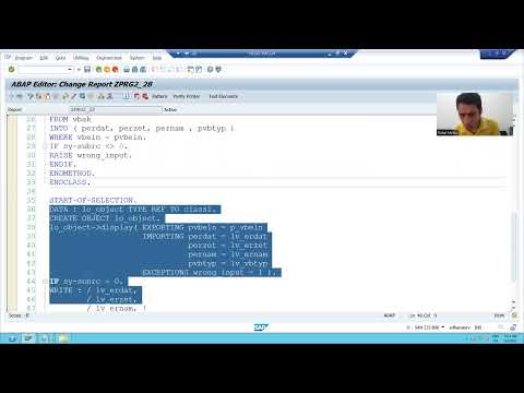 19 - ABAP OOPS - Creating a Program Using Local Classes Part3