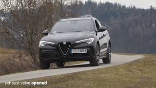 Video: Ulter Edelstahl Duplex Sportauspuff mit optionaler Klappensteuerung Alfa Romeo Stelvio Q4 2.0l Turbo