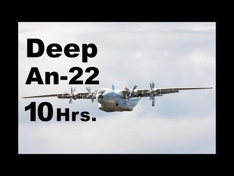 Airplane Cabin Sound for Sleep #1   Antonov 22   10 Hours   Low Rumble Heavy Props Steady Sound ASMR