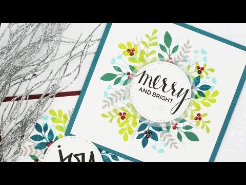 How to Create a Stamped Holiday Wreath