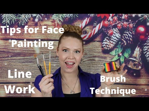 How to Face Paint tips on tear drops, line work, and brush technique