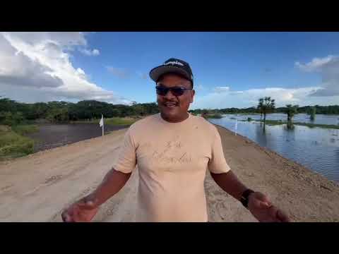Rehabilitación vial y despeje en el muro Gorrín, municipio Esteros de Camaguán