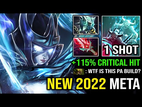 WTF +115% CRIT RATE Unlimited Critical Hit | NEW 2022 Meta Phantom Assassin with Bloodthorn Dota 2