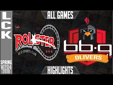 KT vs BBQ Highlights ALL GAMES | LCK Spring 2018 S8 W2D4 | KT Rolster vs BBQ Rolster Highlights
