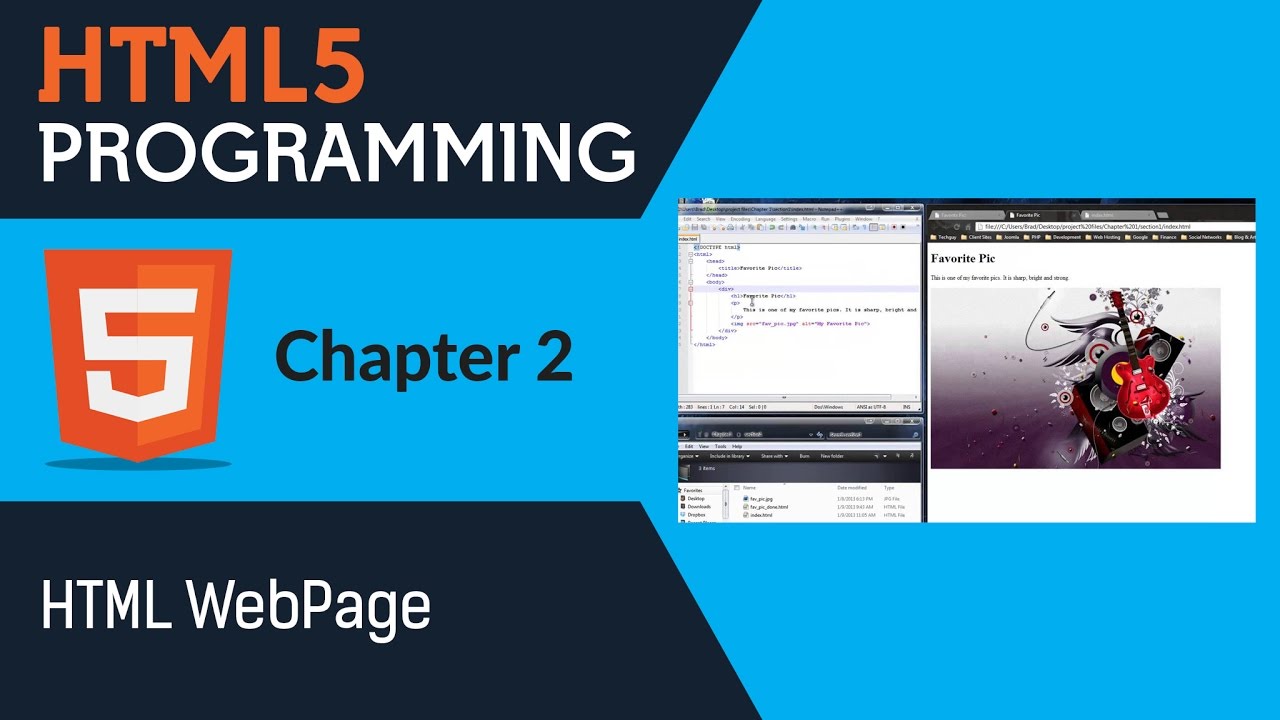 Learn Html5 Programming | Html5 for Beginners - Chapter 2 - HTML WebPage
