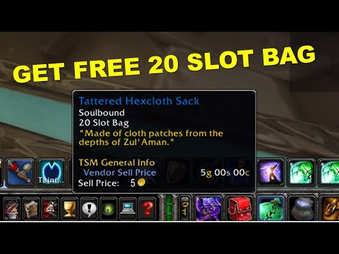 How to get free 20 slot bag from ZA