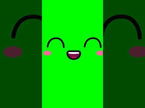Green Screen Animated Cartoon Faces 007 | #shorts #greenscreen