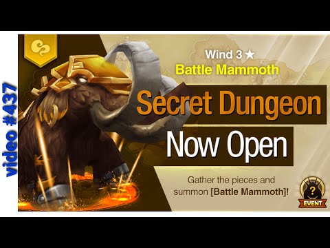 Summoners War: 3☆ Wind Battle Mammoth secret dungeon (video #437)