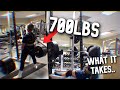 BRUTAL LEG DAY AS A 18 Y/O BODYBUILDER l What It took to Deadlift 700lbs..