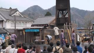 preview picture of video 'Outside performance in Edo village / Уличное представление в Деревне Эдо'
