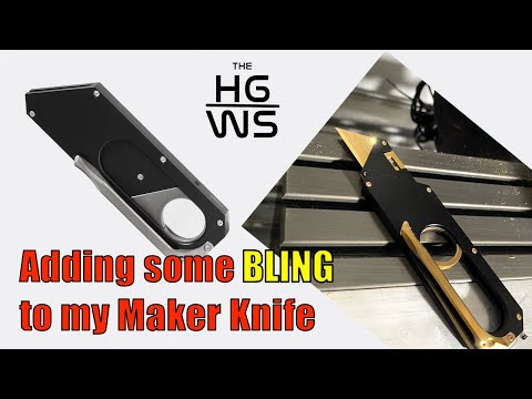 HGWS 1: Adding some BLING to my Maker Knife | DIY 24K Gold Electroplating