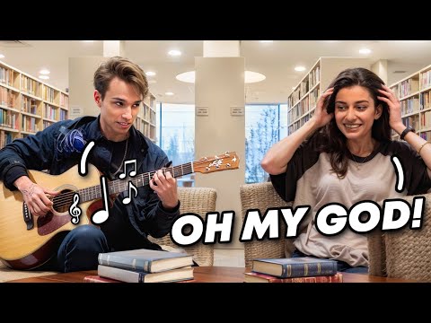 PRANK - PLAYING THE GUITAR IN LIBRARY part 2