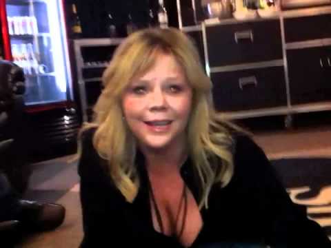 Donna James backstage at Blake Shelton concert.